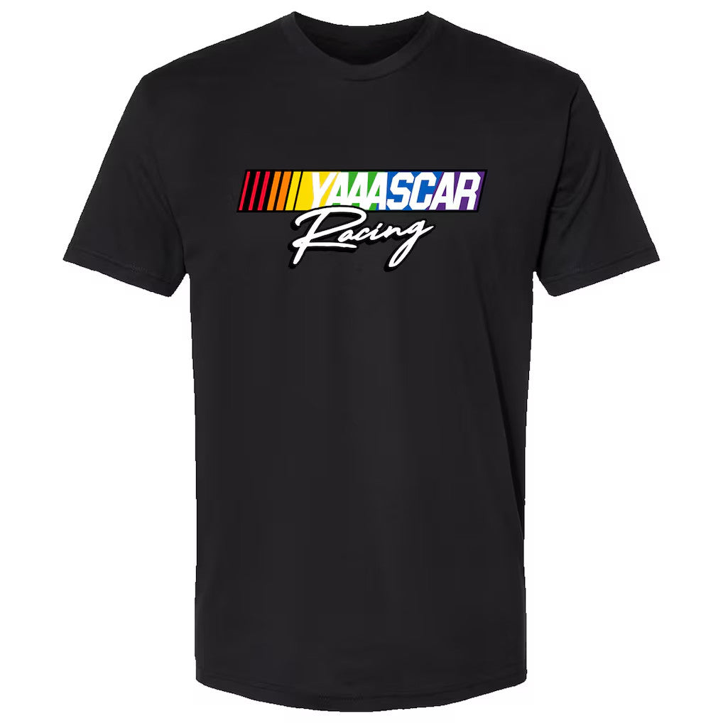 NASCAR Pride Merch 2026 NASCAR Black Checkered Flag Sports Racing T-Shirt YAAASCAR Shirt - Merchluma
