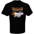 NASCAR Pride Merch 2026 NASCAR Checkered Flag Black YAAASCAR Pride T-Shirt Racing Fan Gear - Merchluma