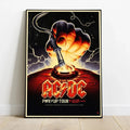 ACDC X Wisconsin Badgers Merch PWR UP Tour 2026 At Wisconsin Stadium Poster Wall Art Decor - Merchluma