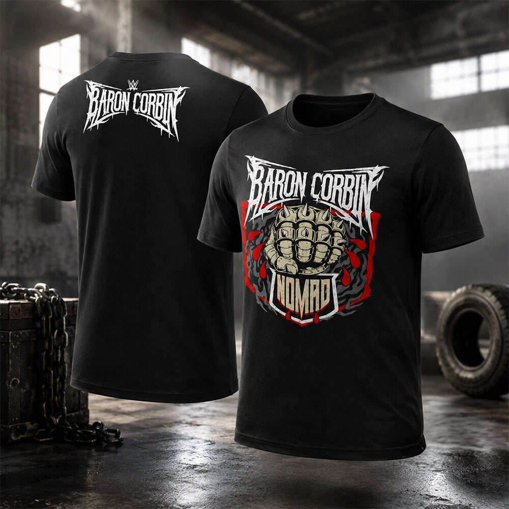 Baron Corbin Nomad T-Shirt Black Baron Corbin Merch 2026 Gifts For WWE Lovers - Merchluma