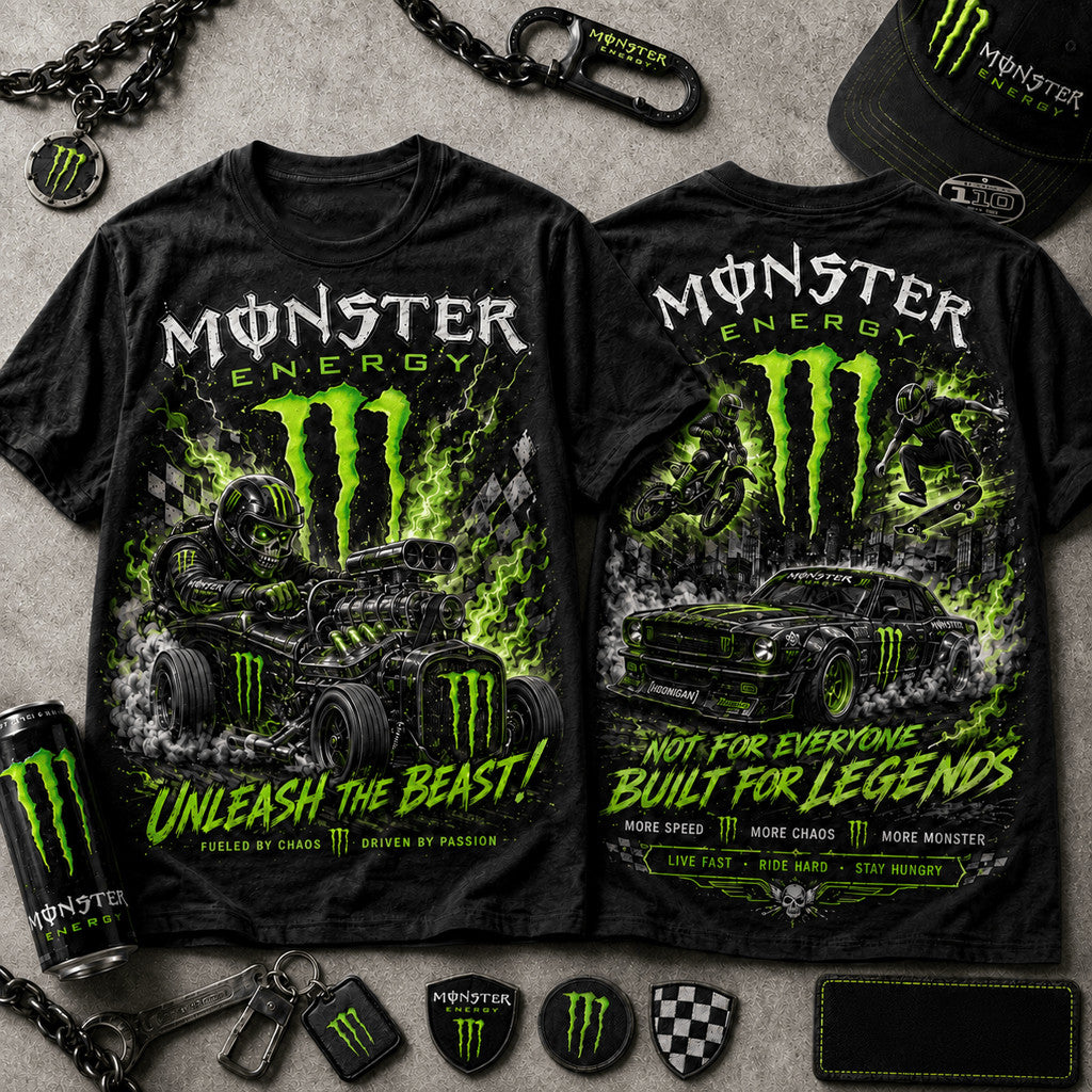 Monster Energy Unleash The Beast T-Shirt 2026 Monster Energy Merch Birthday Gift For Brothers - Merchluma