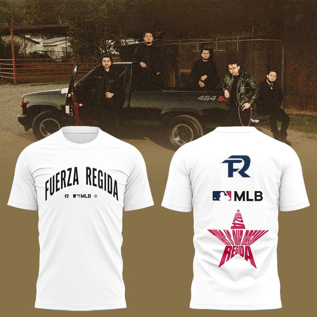 Fuerza Regida x Baseball This Is Our Dream Stadium Tour 2026 Shirt White Fuerza Regida Merch - Merchluma