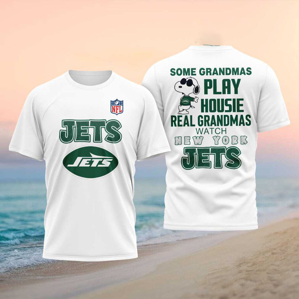 New York Jets Merch 2026 Real Grandmas Watch NY Jets Shirt Football Fan Gear Grandmother Gifts - Merchluma