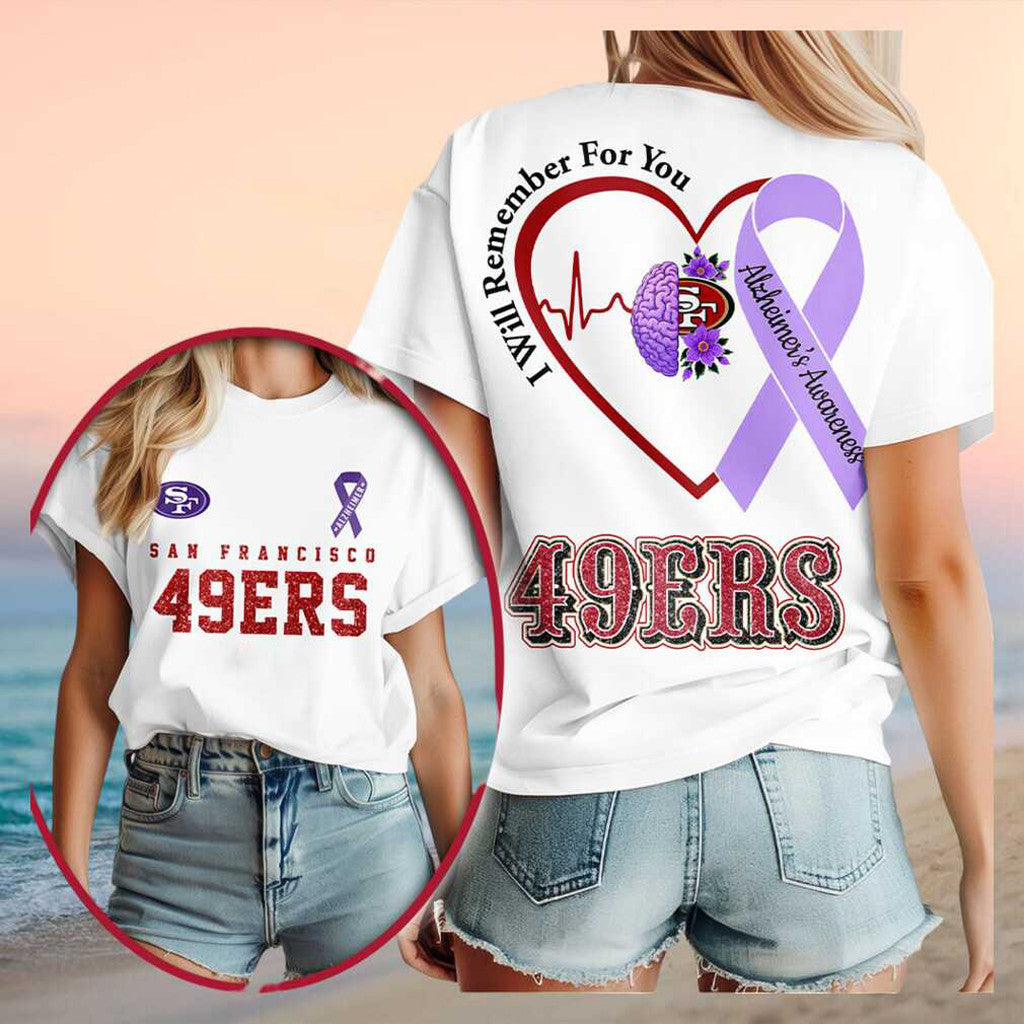 San Francisco 49ers Alzheimer Awareness 2026 Shirt SF 49ers Merch Gifts For Wife - Merchluma