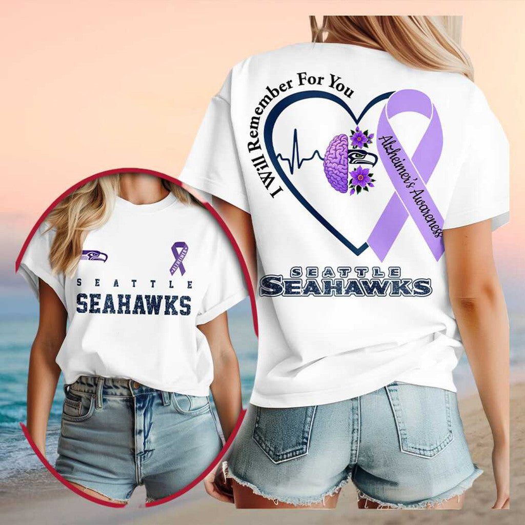 Seattle Seahawks Alzheimer Awareness 2026 Shirt Seahawks Merch Football Fan Gift Ideas - Merchluma