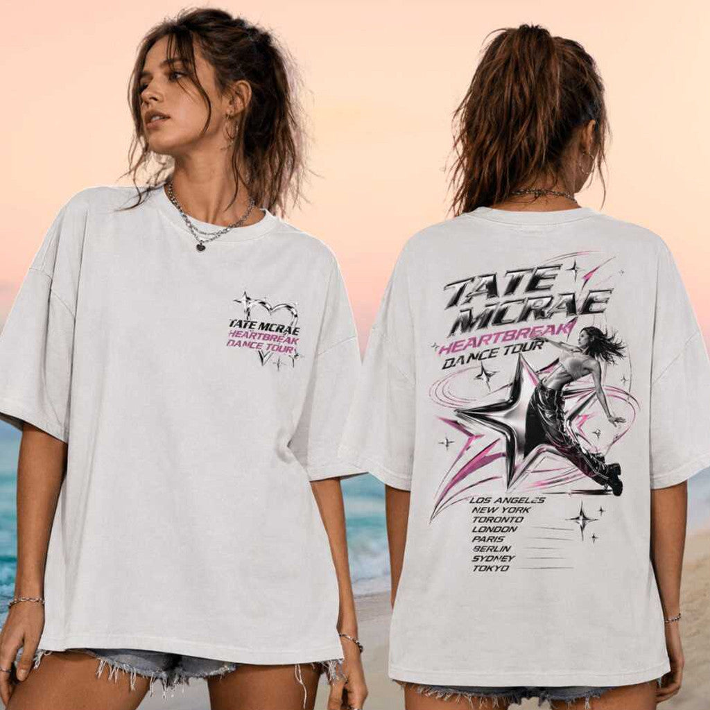 Tate McRae Heartbreak Dance Tour T-Shirt Tate McRae Merch Birthday Gifts For Music Lovers - Merchluma