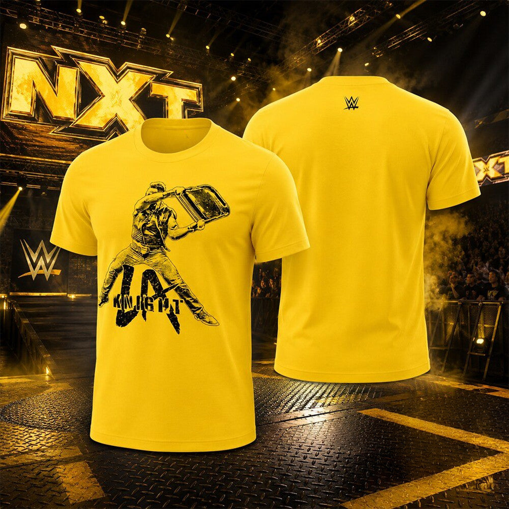 WWE LA Knight Folding Chair Silhouette T-Shirt WWE Merch Gifts For Wrestling Lovers - Merchluma