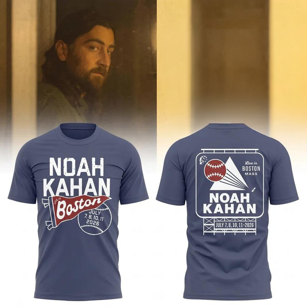 Noah Kahan X Boston Red Sox The Great Divide Tour 2026 T-Shirt Noah Kahan Concert Merch Gifts - Merchluma