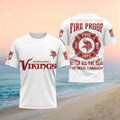 Minnesota Vikings 2026 I Must Be Fireproof T-Shirt Minnesota Vikings Merch Firefighter Gifts - Merchluma