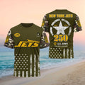 New York Jets US Army 250th Anniversary Retro Military Camo Shirt 2026 NY Jets Merch Fan Gifts - Merchluma