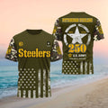 Pittsburgh Steelers US Army 250th Anniversary Shirt Steelers Merch Gifts For Football Fan - Merchluma