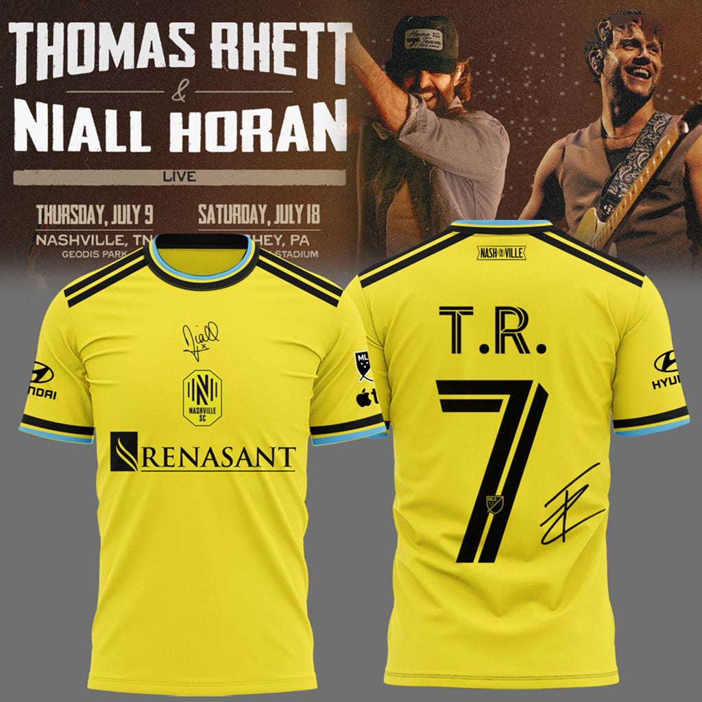 Niall Horan And Thomas Rhett Merch #7 The Soundtrack to Life Tour T-Shirt Fan Apparel - Merchluma