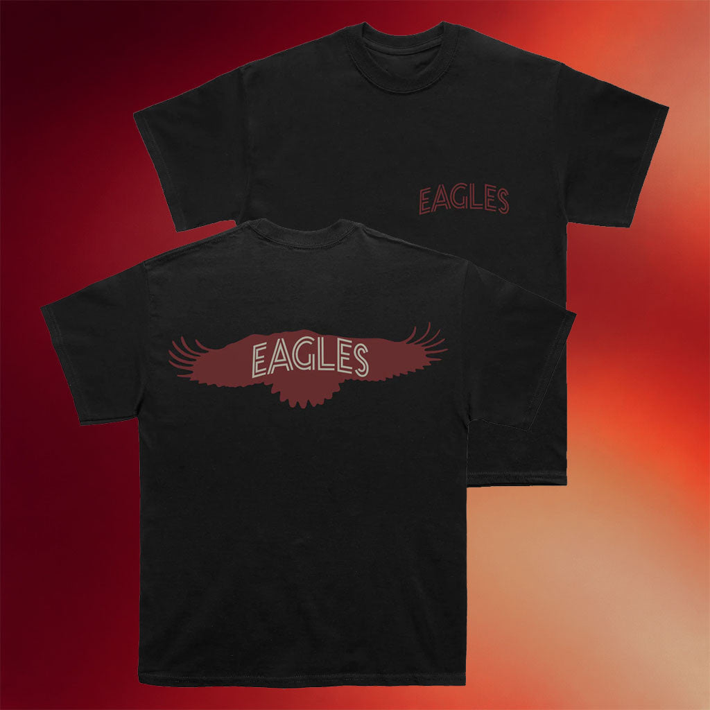 Eagles Merch 2026 Wings Black T-Shirt Eagles Band Shirt Music Lover Gift Ideas For Him - Merchluma