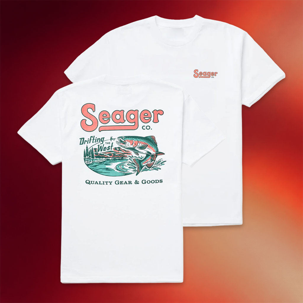 Seager Co Merch 2026 Drifting The West T-Shirt White Fishing Lover Shirt Gift For Fathers - Merchluma