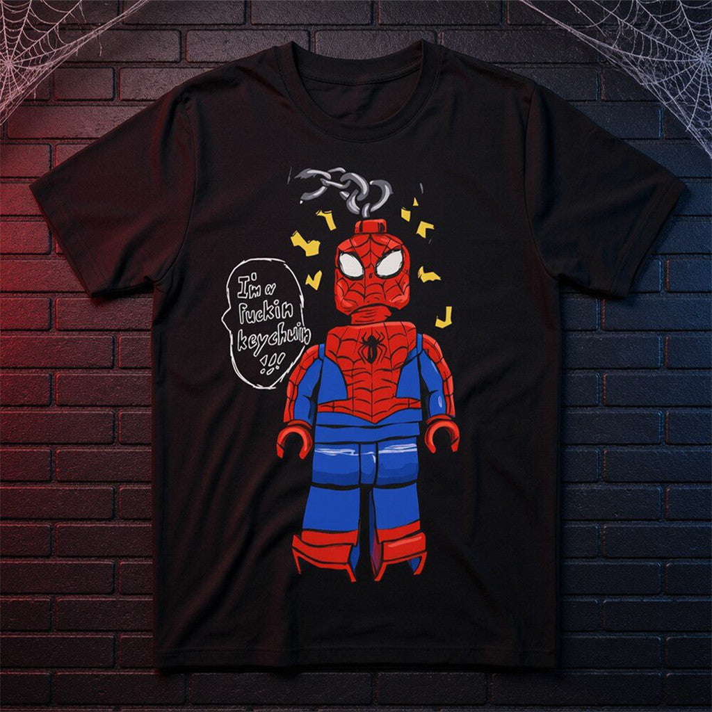 Funny Lego Spider Man I'm A Fuckin Keychain T-Shirt Spider Man Merch Gift For Brothers - Merchluma