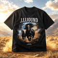 JJJJOUND Running Horses T-Shirt Black Horse Lover Shirt Birthday Ideas For Husband - Merchluma