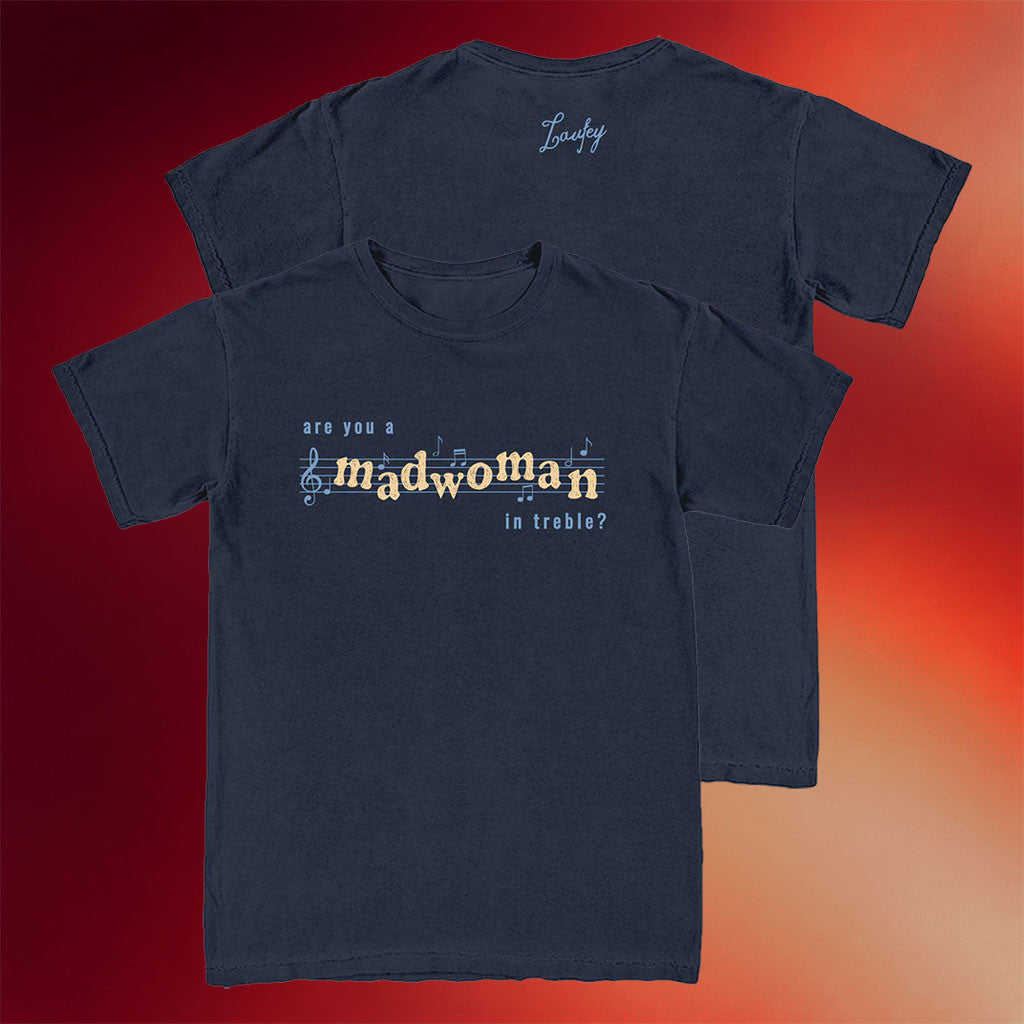 Laufey Merch 2026 In Treble T-Shirt Laufey Madwoman Shirt Cool Gifts For Music Lovers - Merchluma