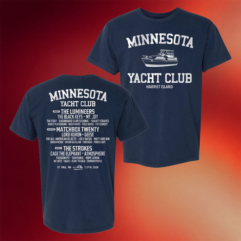 Minnesota Yacht Club Festival Merch 2026 Yacht Lineup T-Shirt Concert Outfits Gift For Fans - Merchluma