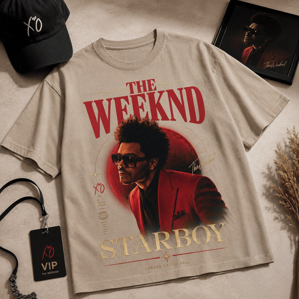 The Weeknd STARBOY T-Shirt The Weeknd Merch Best Gifts For Music Lovers - Merchluma
