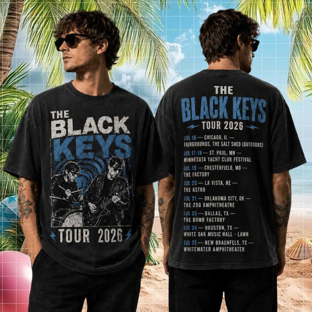 The Black Keys Tour 2026 T-Shirt The Black Keys Merch Gift Ideas For Rock Fans - Merchluma