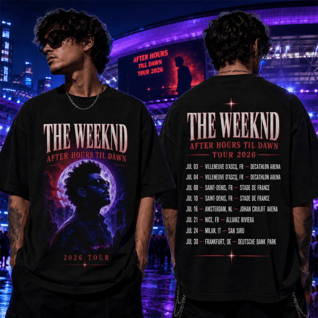 The Weeknd After Hours Til Dawn Tour 2026 T-Shirt The Weeknd Merch Gift Ideas For Music Lovers - Merchluma