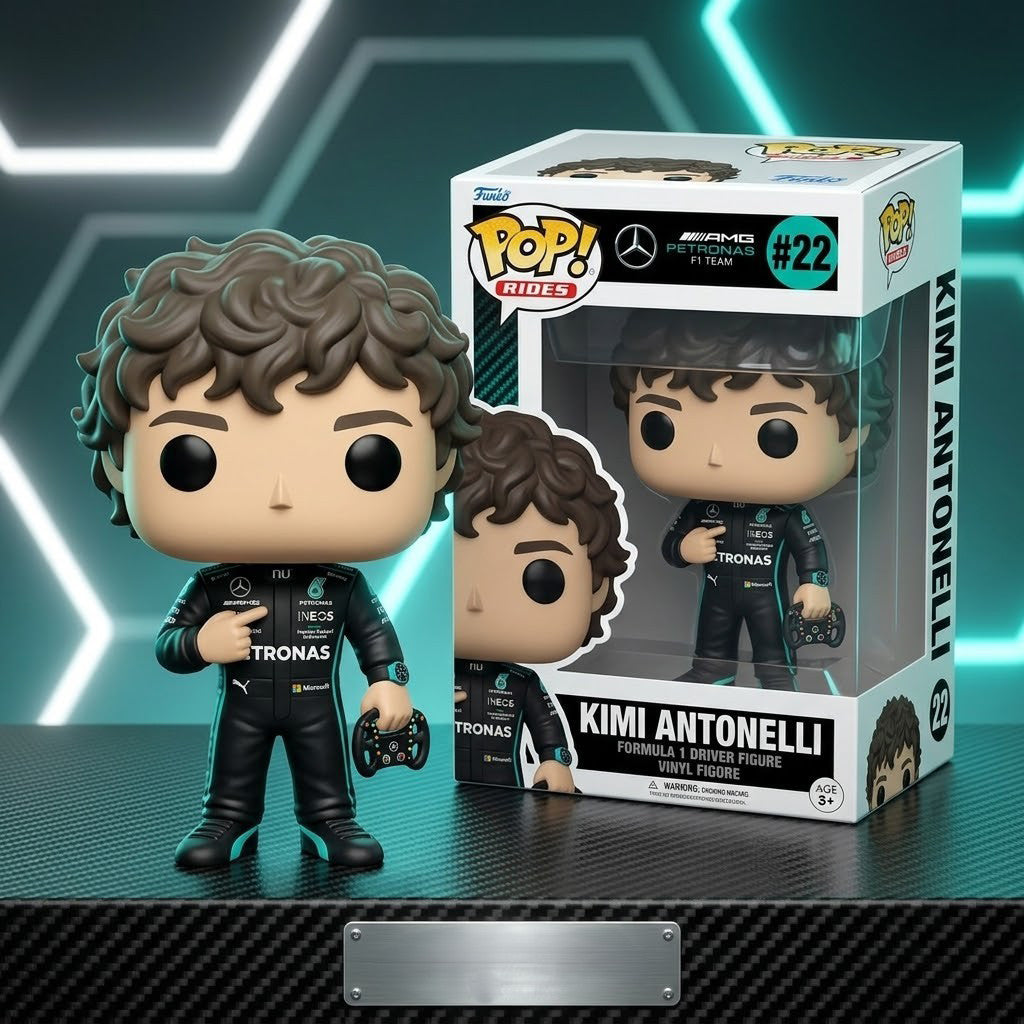 AMG Petronas F1 Team Kimi Antonelli Funko Pop Racing Fan Gear Gift For Brothers - Merchluma