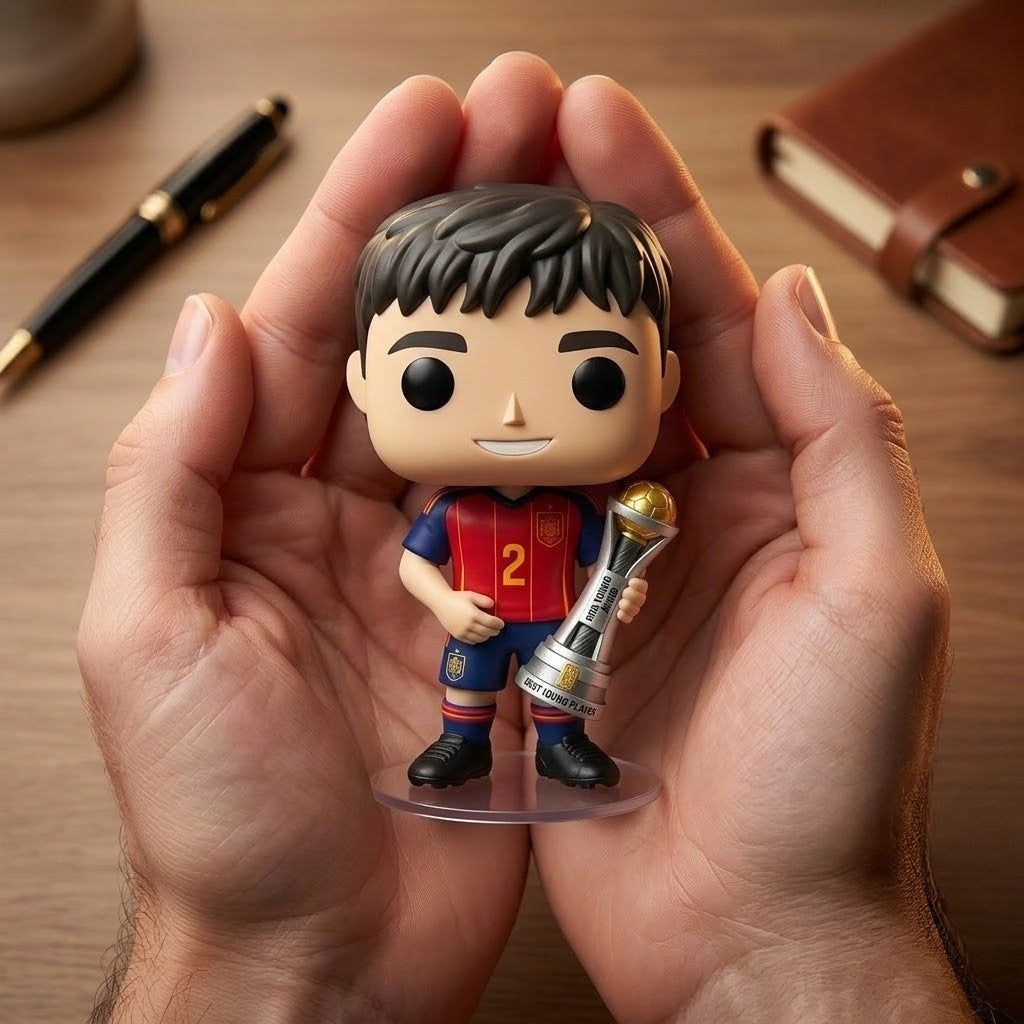 Pau Cubarsi FIFA Young Award Best Young Player Spain National Football Team Funko Pop Fan Gear - Merchluma