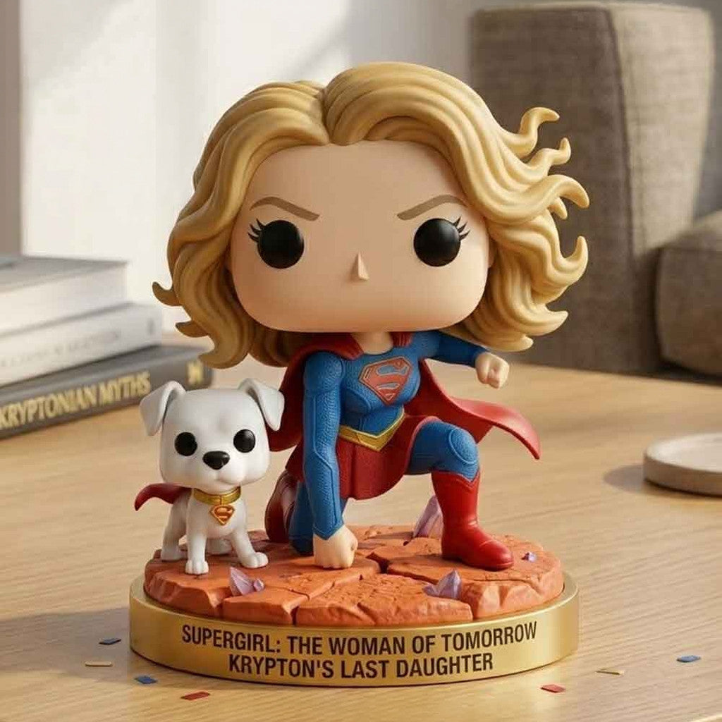 Supergirl Woman of Tomorrow Funko Pop Figure Supergirl Merch Gifts For Movie Fans - Merchluma