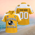 Personalized Pittsburgh Steelers Football Team V-Neck Jersey Steelers Merch Football Fan Gift - Merchluma