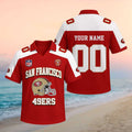 Custom San Francisco 49ers Football Team V-Neck Jersey 49ers Merch Presents For Football Fans - Merchluma