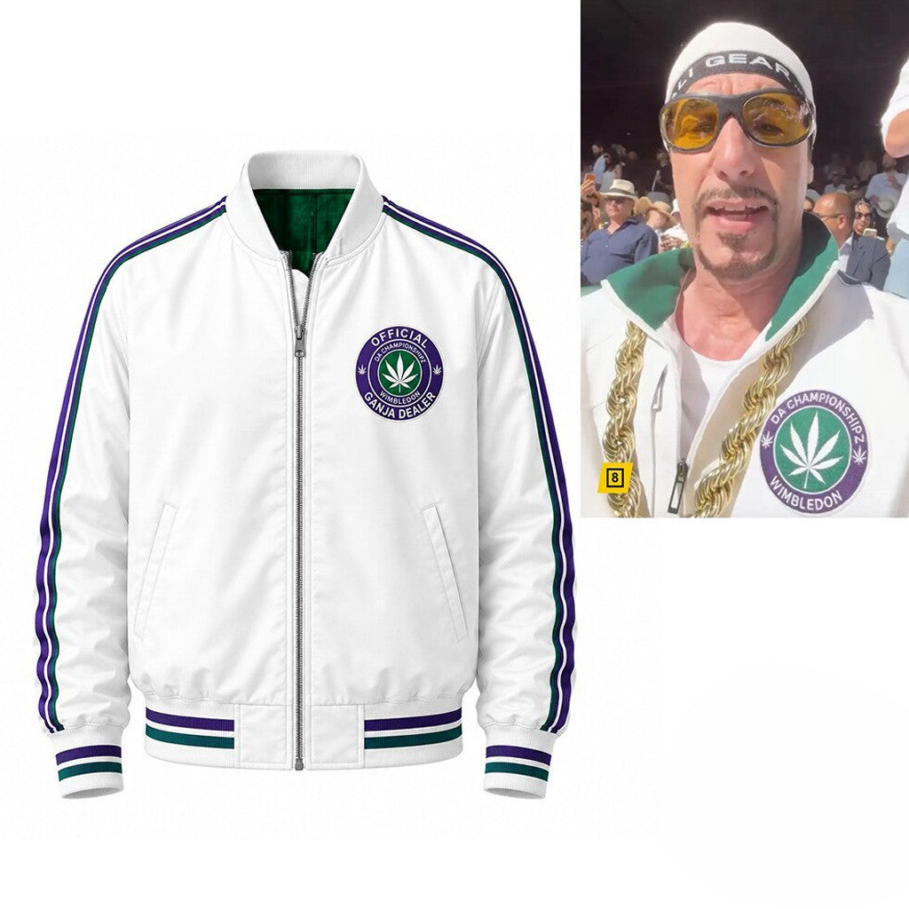 Sacha Baron Cohen Ali G Wimbledon Bomber Jacket Fan Merch Gifts For Brother - Merchluma