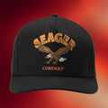 Seager Co Merch 2026 Seager Company Hat Embroidered Eagle Hat Black Gifts For Fathers - Merchluma