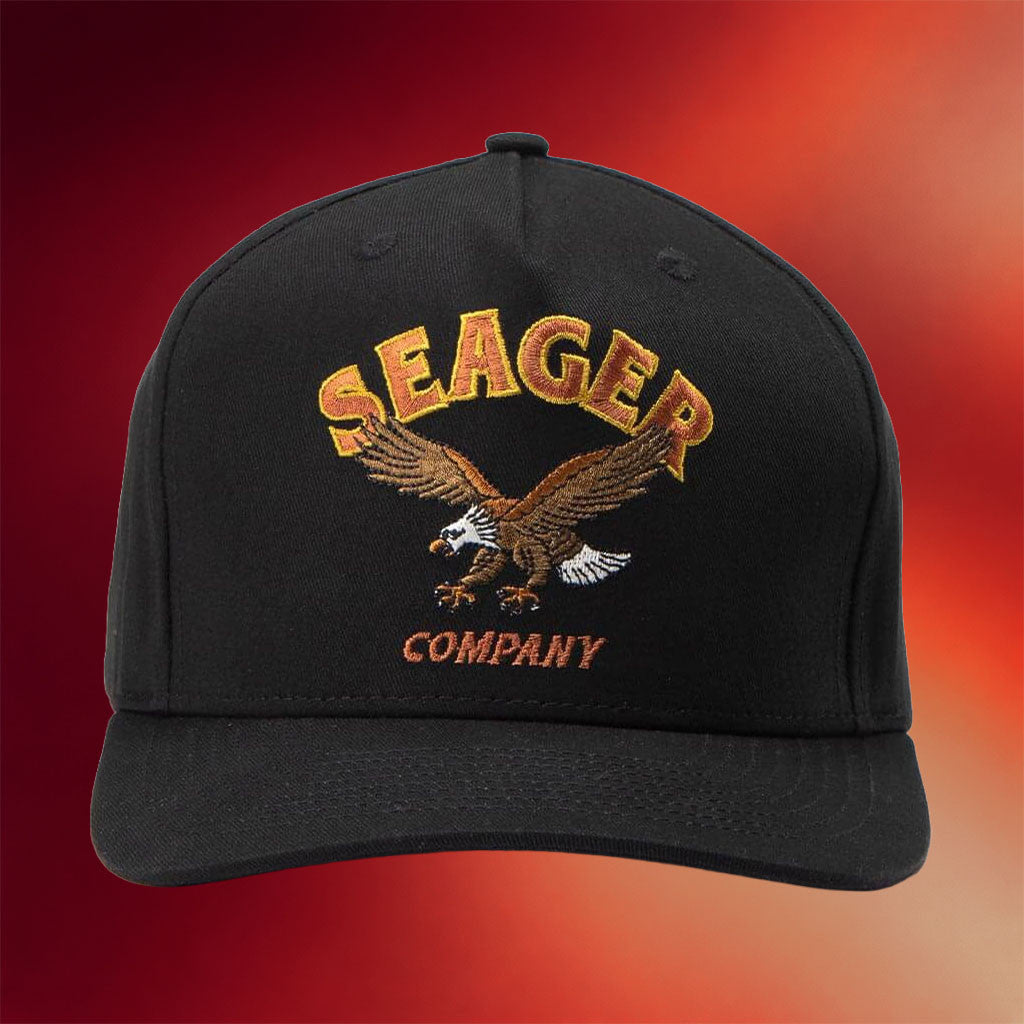 Seager Co Merch 2026 Seager Company Hat Embroidered Eagle Hat Black Gifts For Fathers - Merchluma