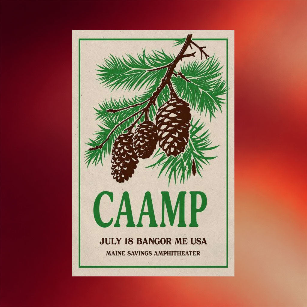 Caamp Merch 2026 Bangor Maine July 18 2026 Caamp Concert Poster Wall Art Decor For Fans - Merchluma