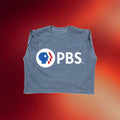 PBS Merch 2026 PBS Red White And Blue Logo Cropped Tank Top Gifts For Sisters - Merchluma