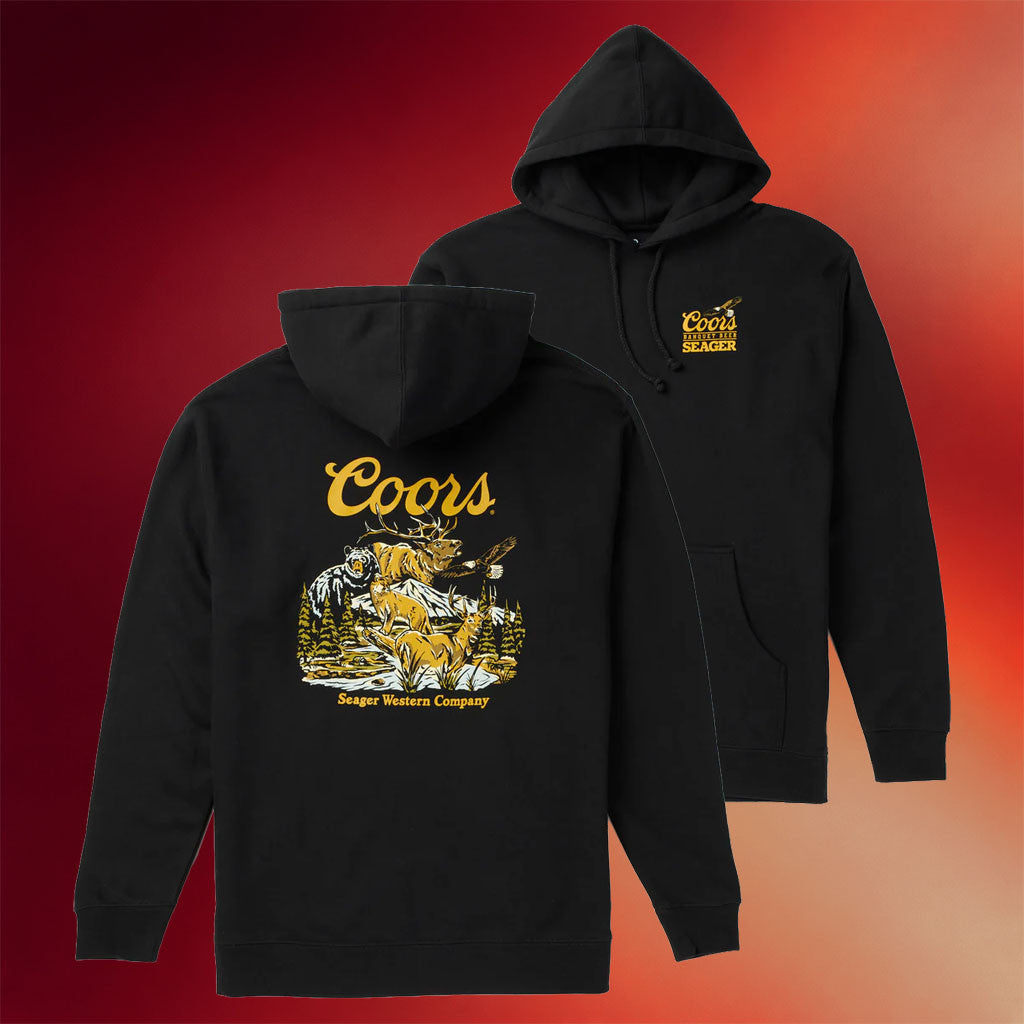 Seager Co Merch 2026 Seager X Coors Banquet Preserve Hoodie Black Gift For Outdoor Lover - Merchluma