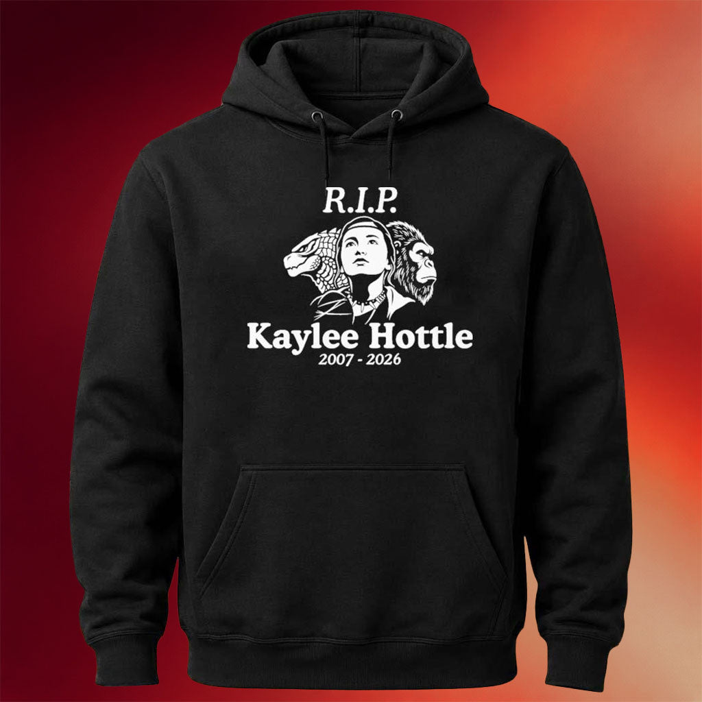 Kaylee Hottle Memorial Merch RIP Kaylee Hottle 2007 2026 Hoodie Godzilla Tribute Apparel Black - Merchluma