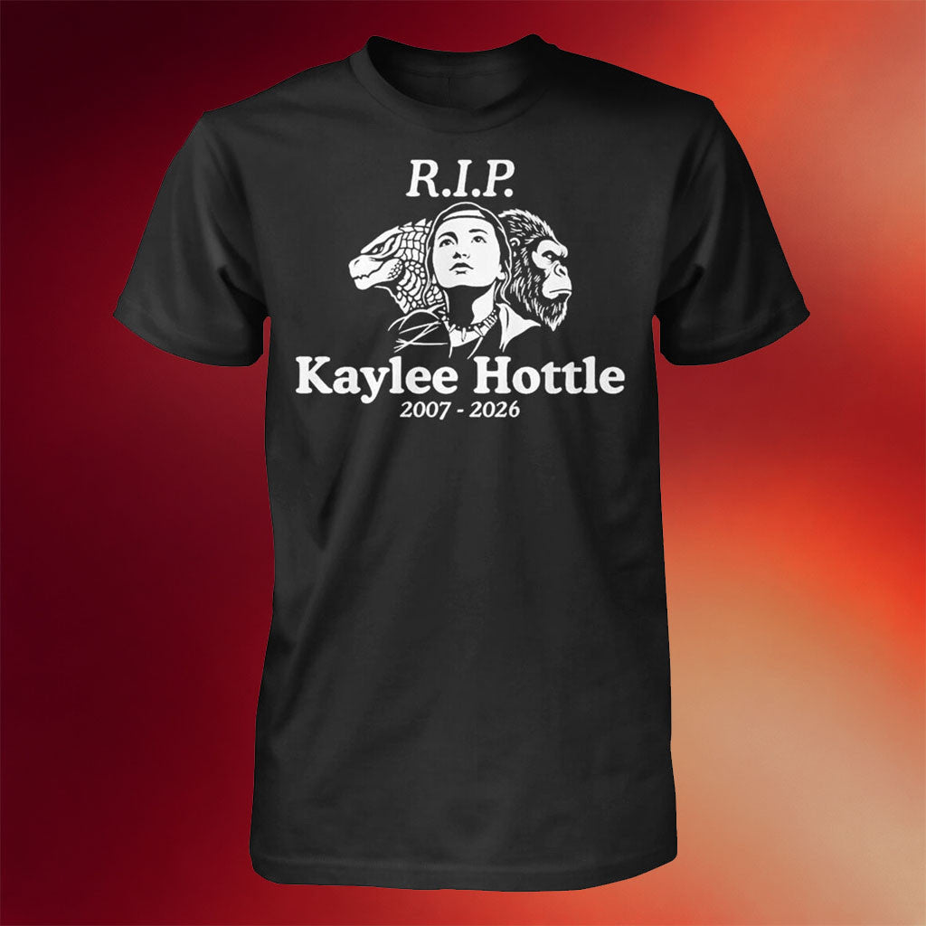 Kaylee Hottle Memorial Merch RIP Kaylee Hottle 2007 2026 T-Shirt Black Godzilla Vs Kong Merch - Merchluma
