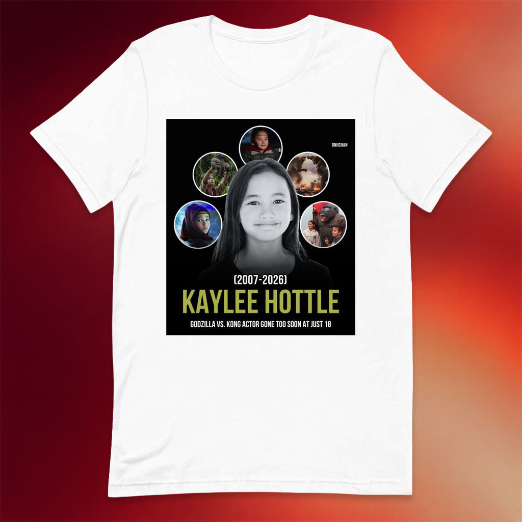 Kaylee Hottle Memorial Merch RIP Kaylee Hottle 2007 2026 T-Shirt White Godzilla Vs Kong Merch - Merchluma