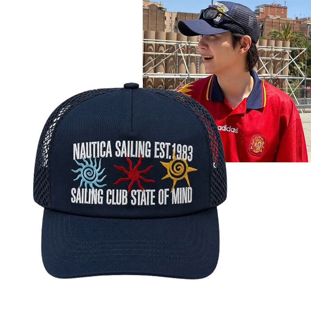 BTS Suga Ocean Totem Nautica Sailing Club State Of Mind Trucker Hat BTS Merch 2026 Army Gifts - Merchluma