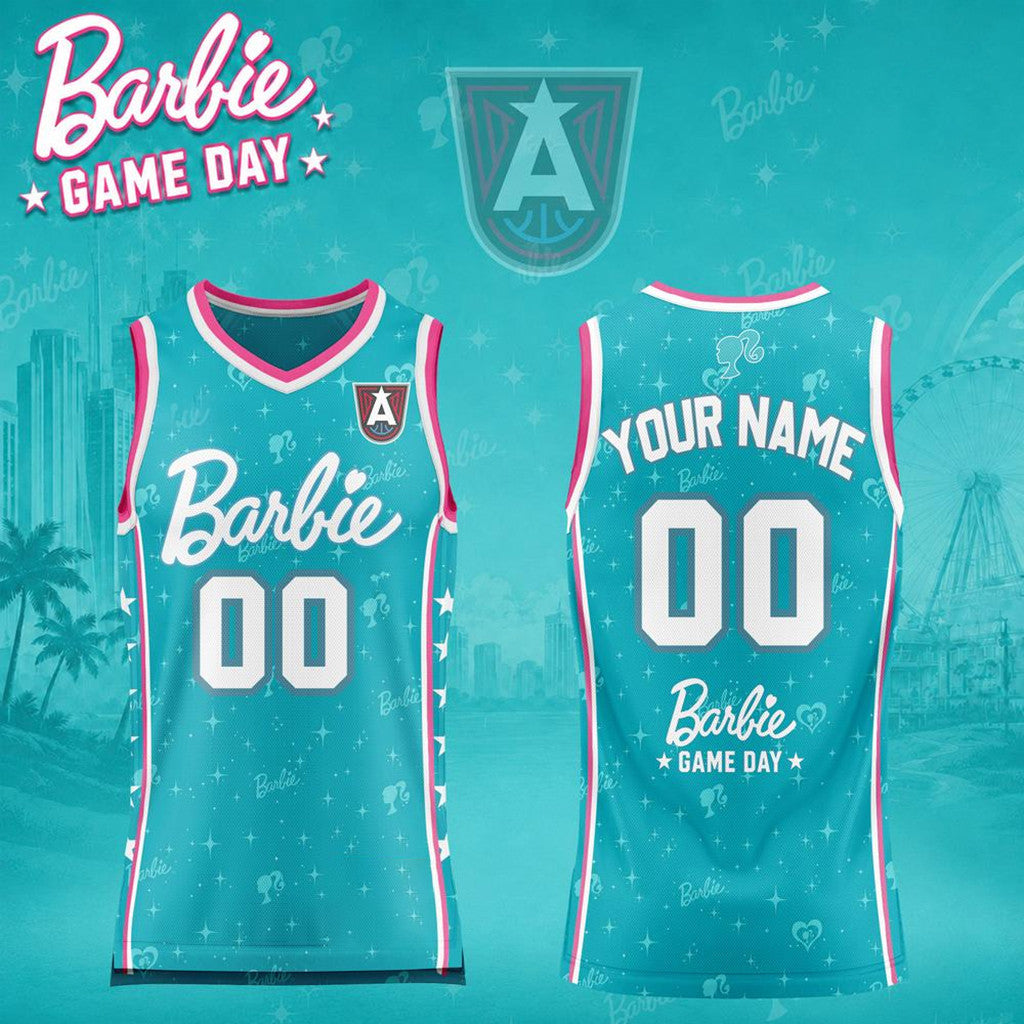 Personalized Atlanta Dream Barbie Game Day 2026 Basketball Jersey Atlanta Dream Merch Fan Gift - Merchluma