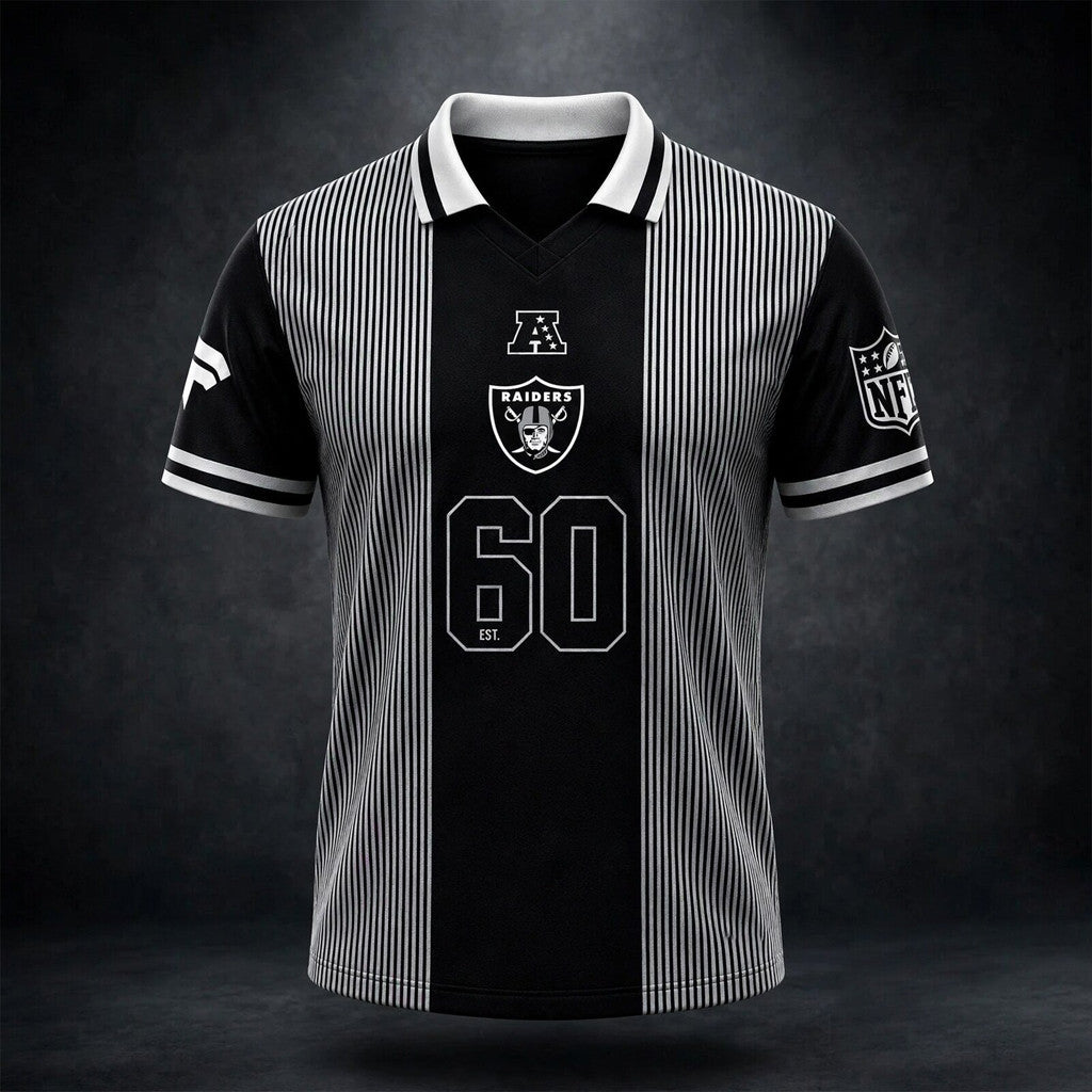 LV Raiders 60th Anniversary New Football Jersey Shirt 2026 Raiders Merch Gift For Football Fans - Merchluma