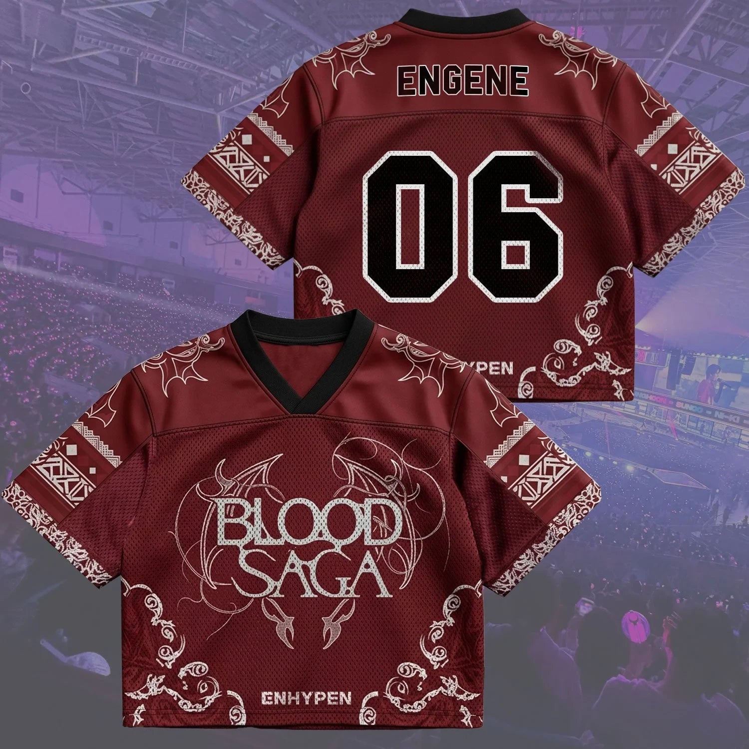 #06 Engene Jersey Gothic Blood Saga Enhypen World Tour Jersey Enhypen Concert Merch 2026 - Merchluma