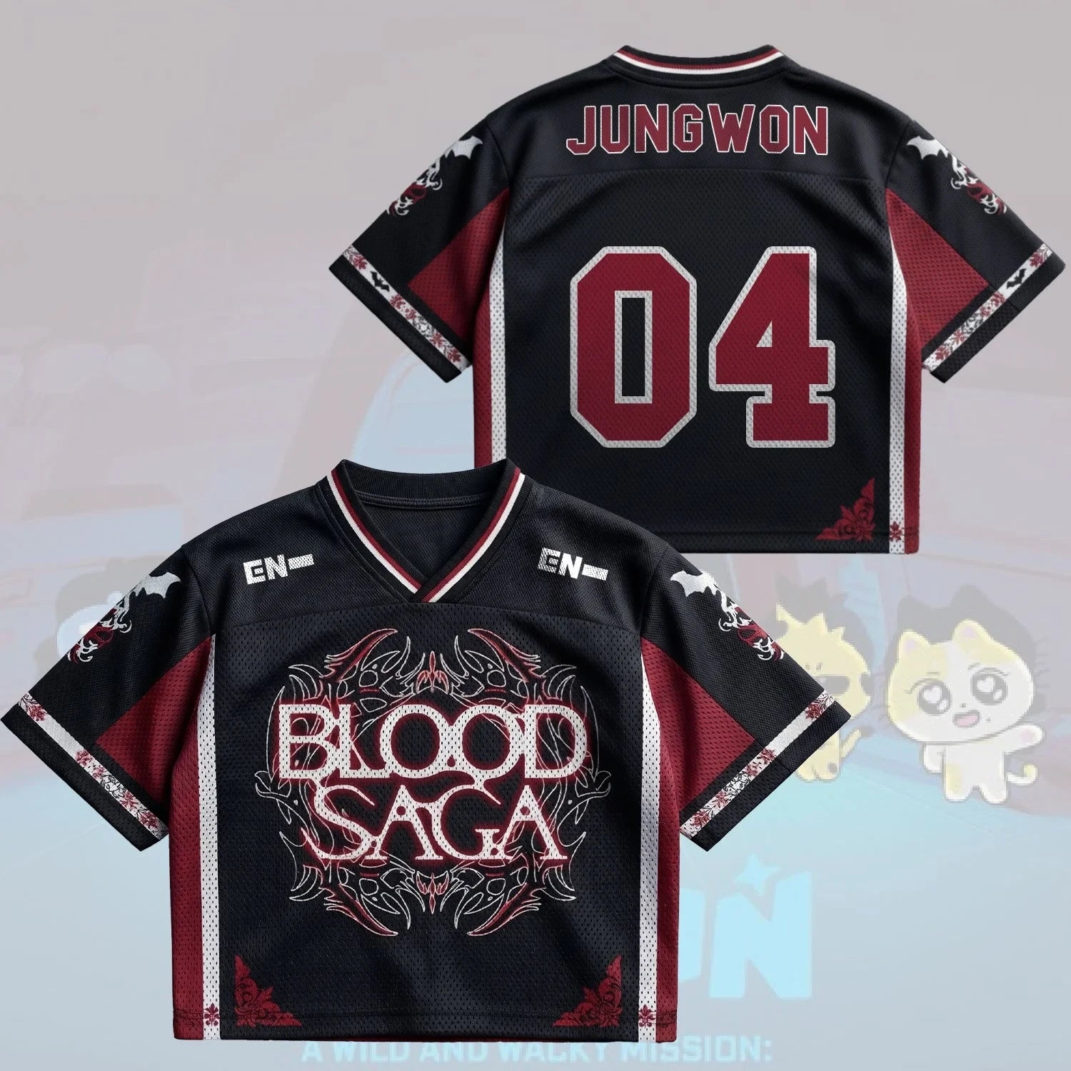 Bittersweet Blood Saga Enhypen World Tour 2026 Jersey #4 Jungwon Jersey Enhypen Merch Fan Gifts - Merchluma