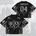 Blood Saga Merch 2026 Midnight Blood Saga Enhypen World Tour Jersey 04 Jungwon Jersey Fan Gifts - Merchluma