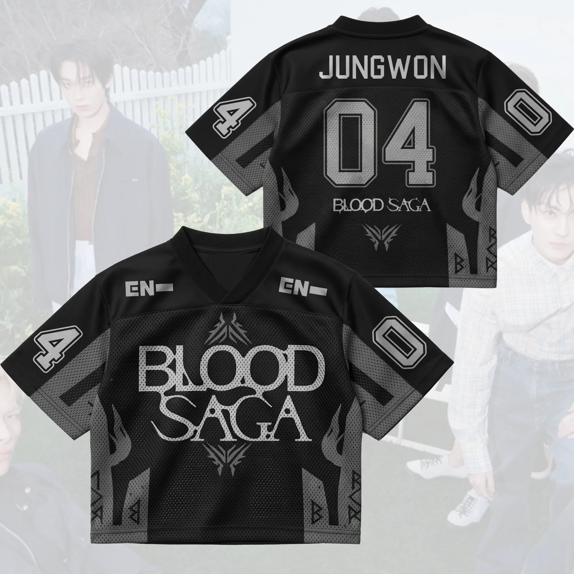 Blood Saga Merch 2026 Midnight Blood Saga Enhypen World Tour Jersey 04 Jungwon Jersey Fan Gifts - Merchluma