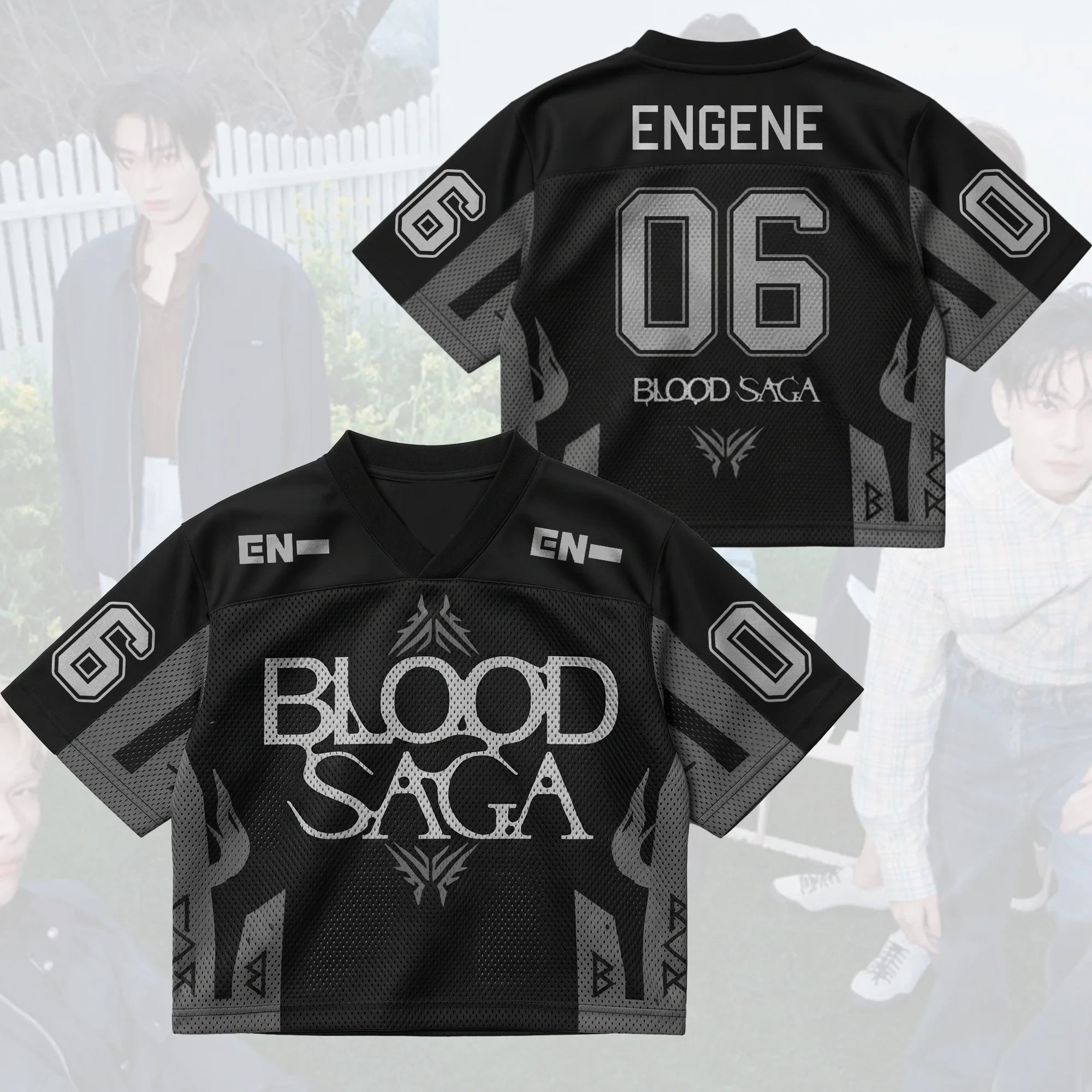 Blood Saga Merch 2026 Midnight Blood Saga Enhypen World Tour Jersey 06 Engene Jersey Kpop Gear - Merchluma