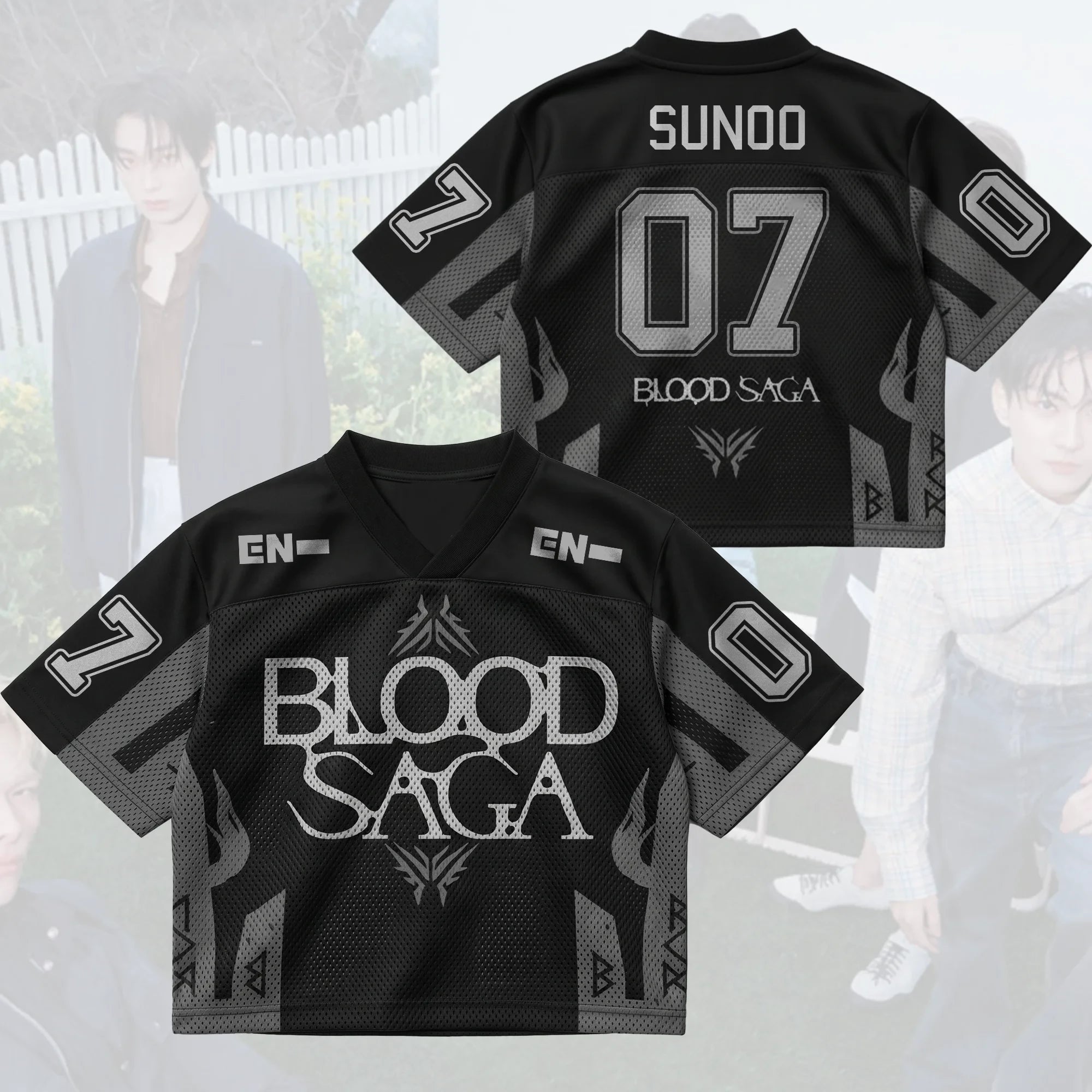 Blood Saga Merch 2026 Midnight Blood Saga Enhypen World Tour Jersey 07 Sunoo Jersey Fan Gifts - Merchluma