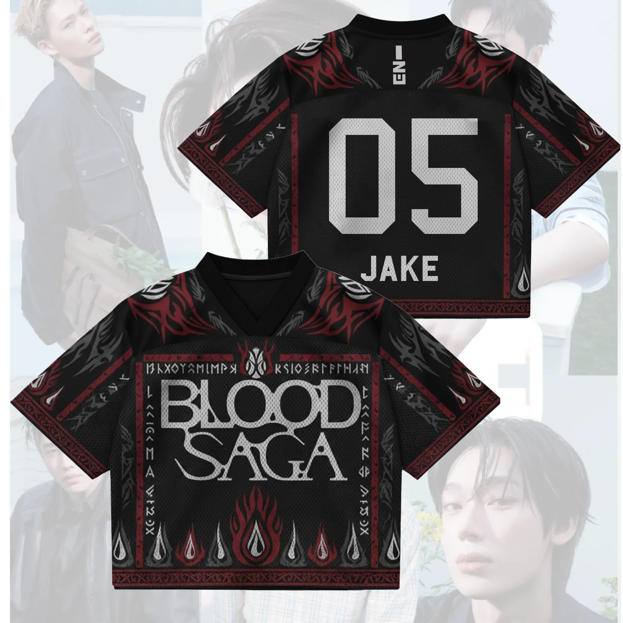 Untold Story Blood Saga Enhypen World Tour Jersey 05 Jake Enhypen Merch Best Gifts For Wife - Merchluma
