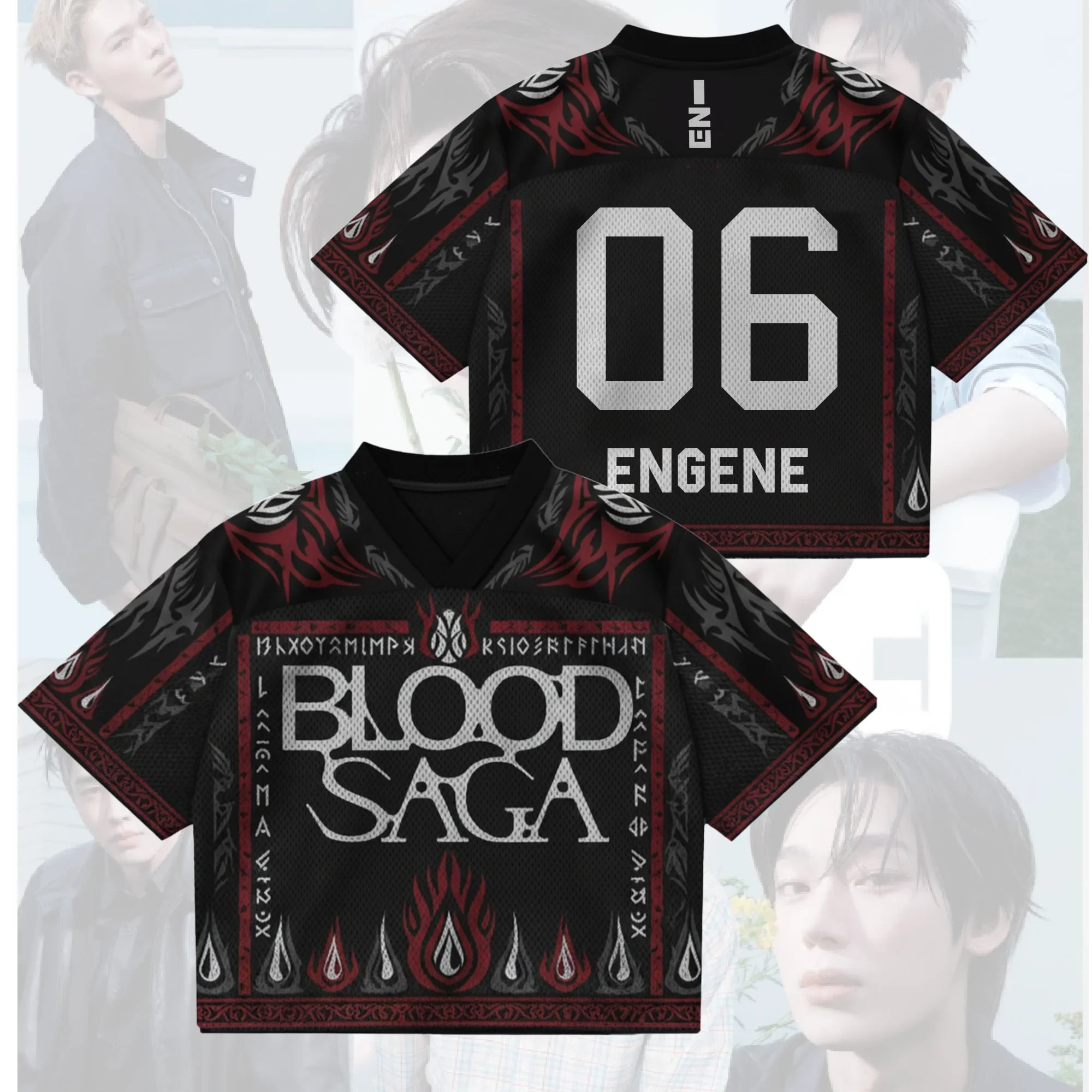 Untold Story Blood Saga Enhypen World Tour Jersey 06 Engene Enhypen Merch Gifts For Besties - Merchluma